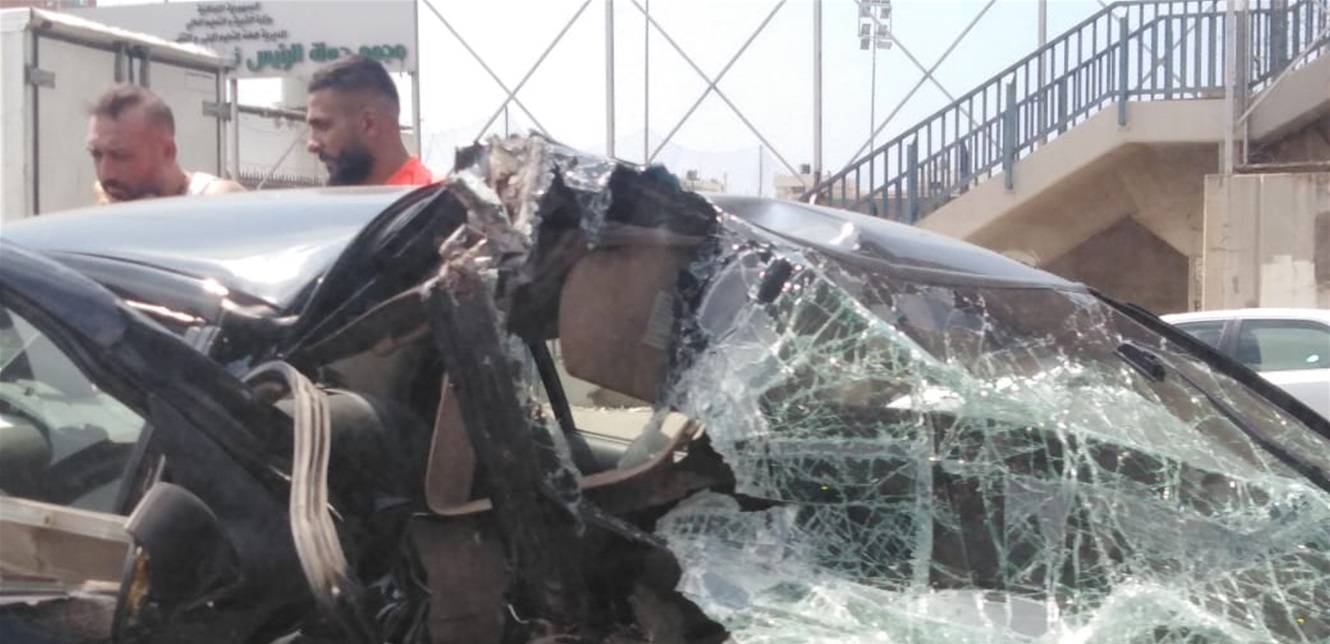 بالصور.. حادث سير مروع على طريق المدينة الرياضية
