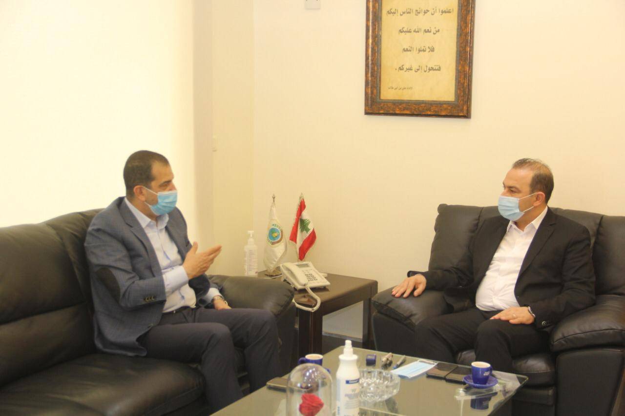 مرتضى استقبل ممثل برنامج الغذاء العالمي في لبنان : لضرورة التحول الى الطاقة البديلة لتخفيف كلفة الانتاج على المزارعين