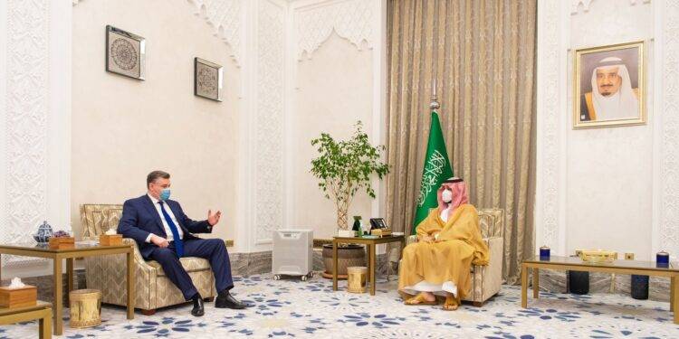 بن سلمان يستقبل رئيس لجنة الشؤون الدولية في مجلس الدوما الروسي