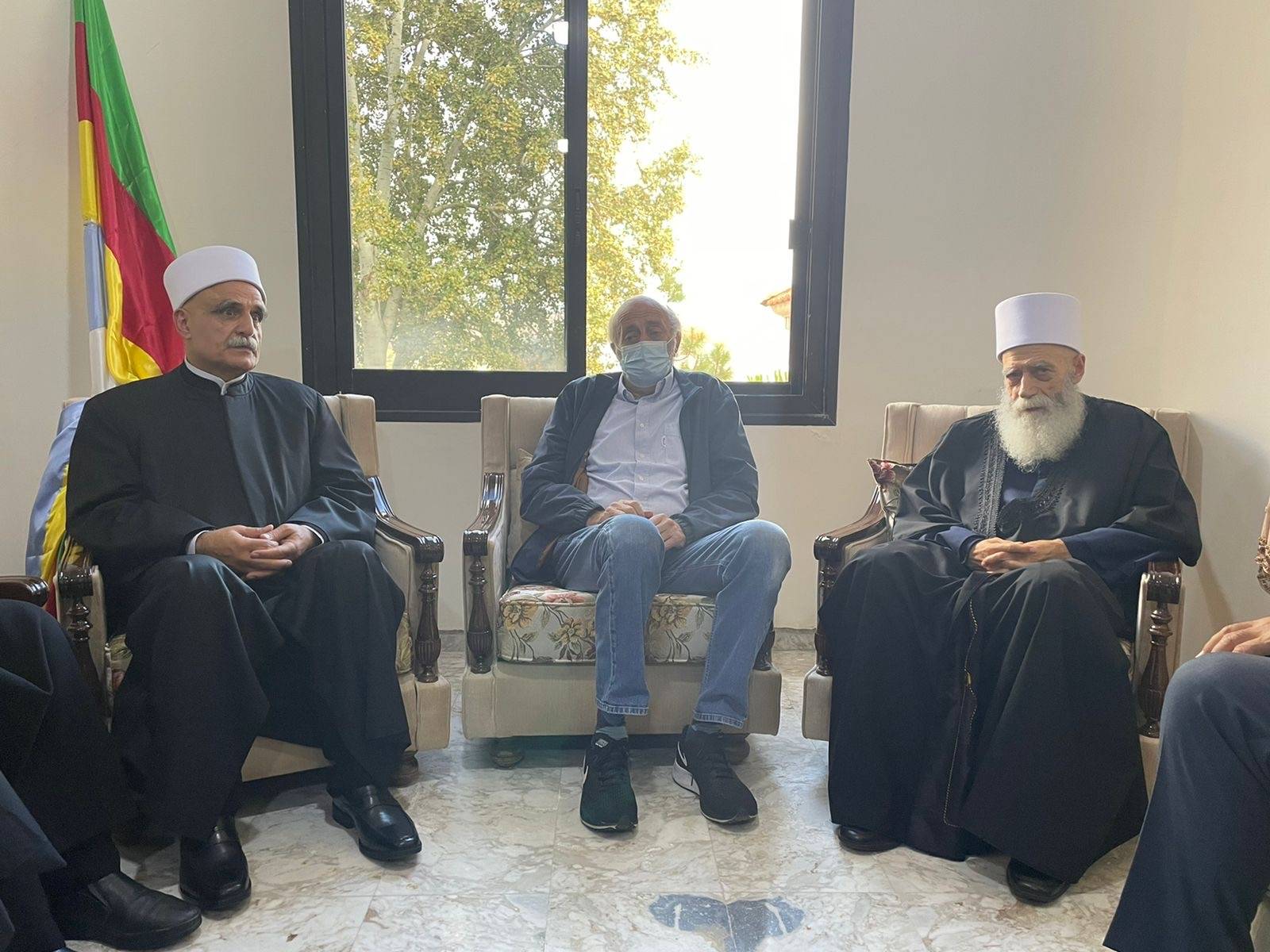 شيخ العقل وجنبلاط زارا أبي المنى للتهنئة بصفته مرشح تزكية