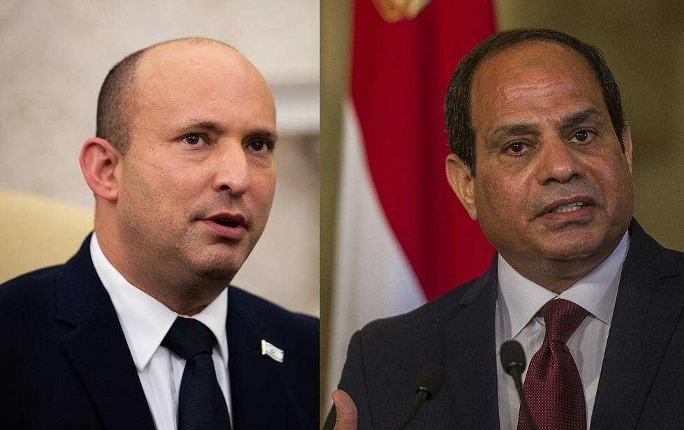 الكشف عن تفاصيل لقاء السيسي مع بينيت اليوم