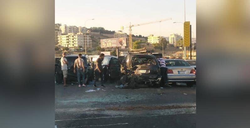 9 جرحى بحادث سير مروع في العبودية