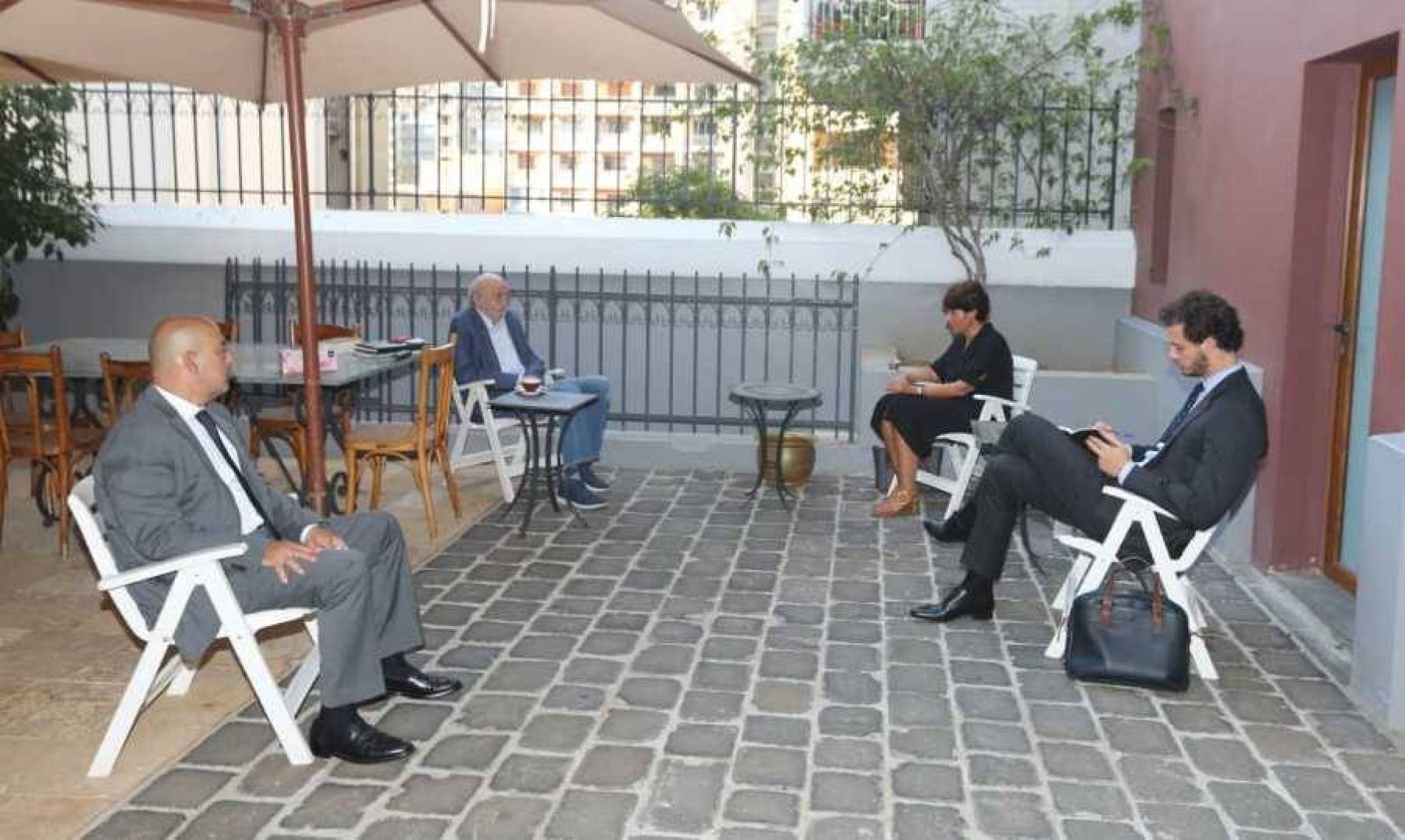 ماذا بحث جنبلاط مع السفيرة الفرنسية؟