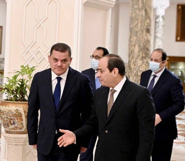 السيسي يستقبل الدبيبة