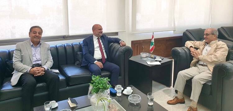 كلاّس استقبل أبي رميا وبحثا سبل التعاون بين الوزارة واللجنة البرلمانية