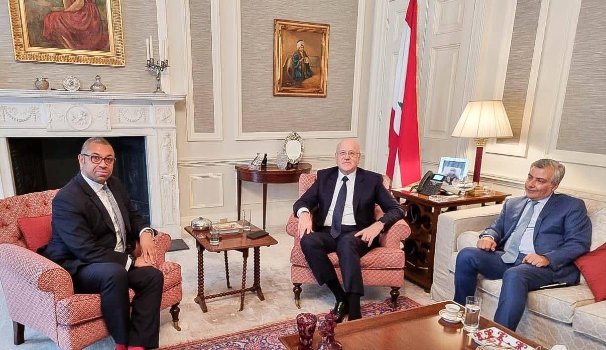 ميقاتي استقبل وزير الدولة البريطاني لشؤون الشرق الاوسط وشمال افريقيا في لندن