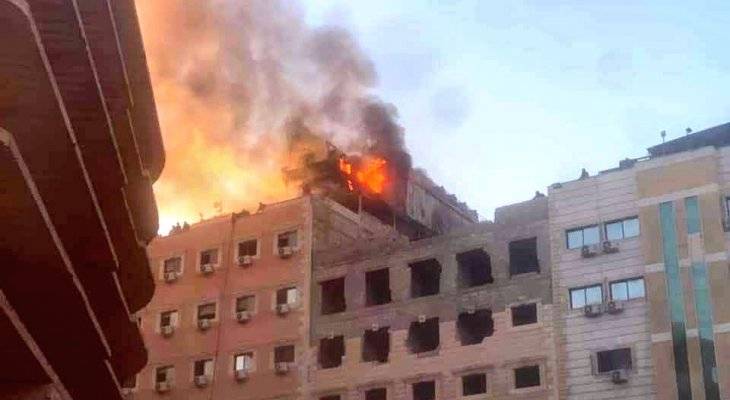 قتيل و9 جرحى بحريق في فندق بمدينة السيدة زينب في سوريا