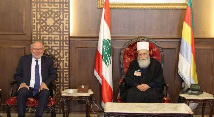الحلبي إلتقى شيخ العقل... وهذا ما عرضاه