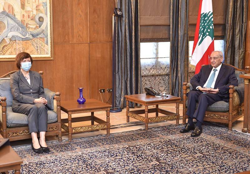 بري بحث مع فرونتسكا الأوضاع العامة واستقبل بو حبيب