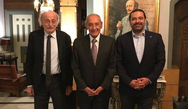 الحريري وجنبلاط يراقبان الوضع بقلق وبري اضطر للتراجع عن تهديده