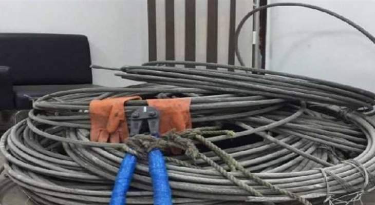 سرقة خطوط كهربائية في سبلين والرميلة