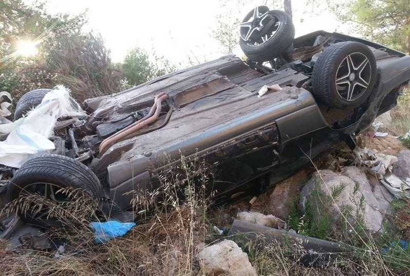 سقوط جريح نتيجة ​تدهور سيارة​ في  في برعشيت