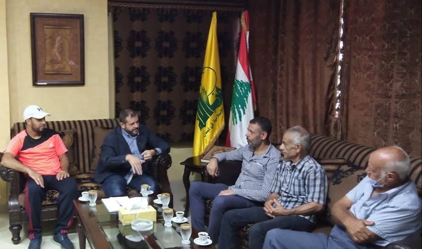 مسؤول صيدا في حزب الله عرض مع وفد لجنة حي الطيرة الاوضاع في عين الحلوة