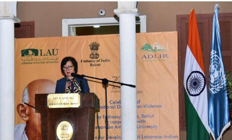 السفارة الهندية في بيروت تنظم حدثًا رفيع المستوى للاحتفال باليوم العالمي للاعنف