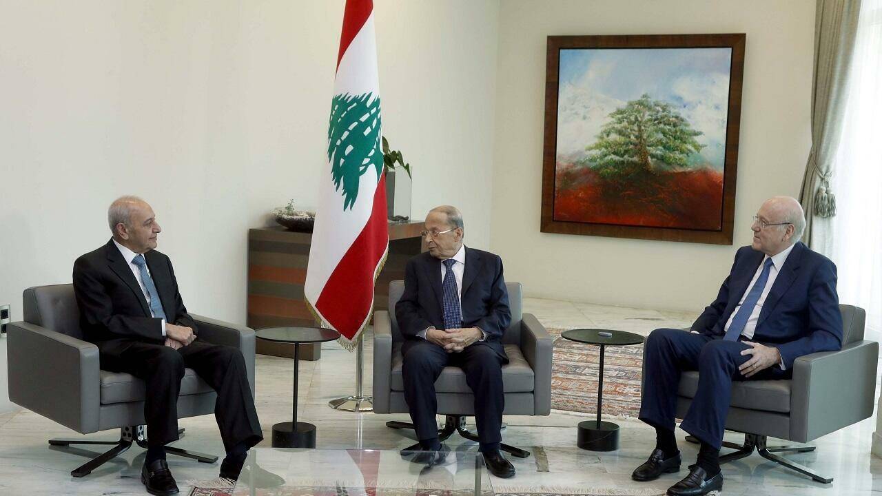 اجتماع بين عون وميقاتي وبرّي غدا...