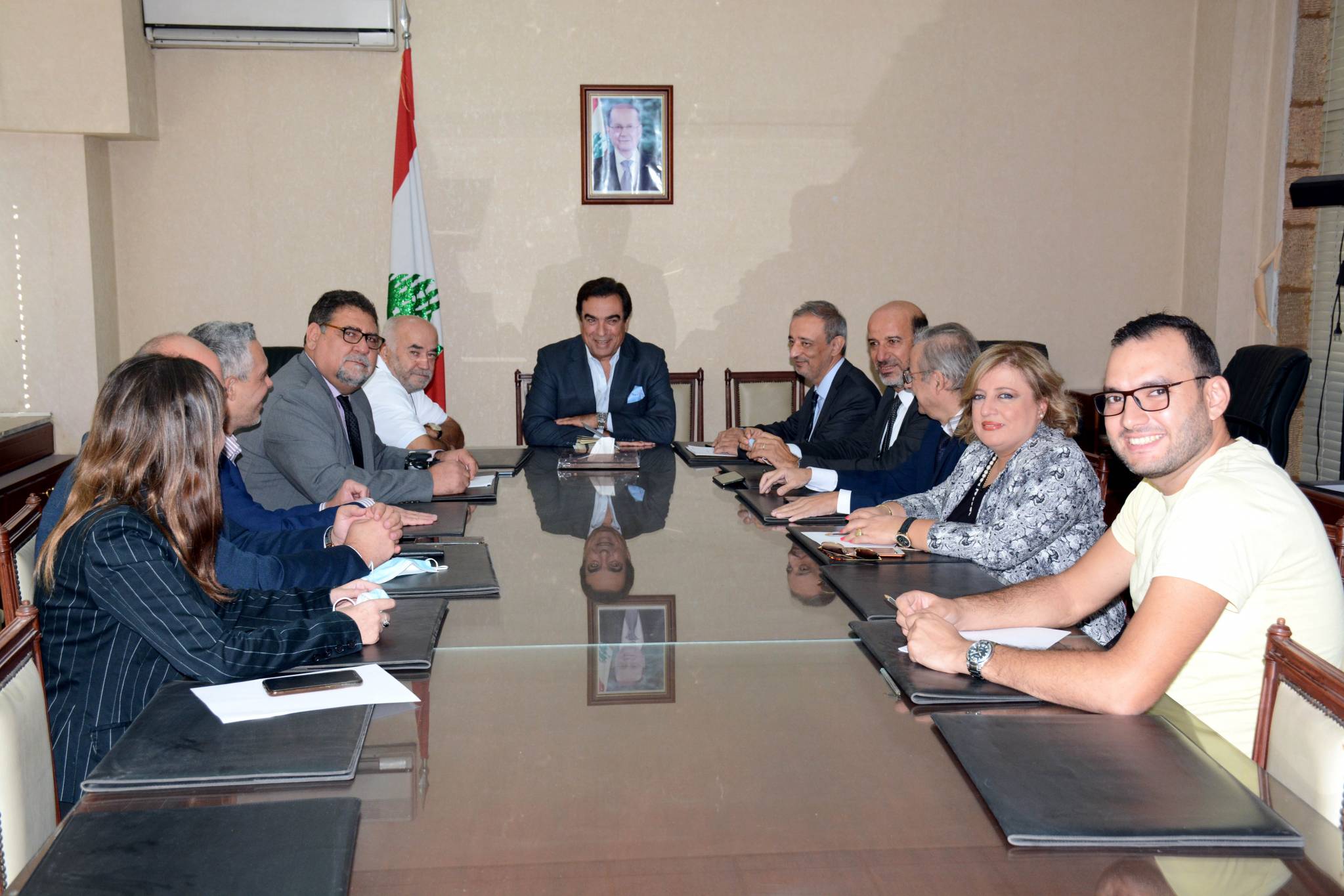 مشروع وخطة العمل على طاولة البحث بين قرداحي ووفد رابطة خريجي الإعلام