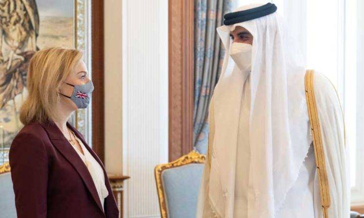 هذا ما بحثه أمير قطر مع وزيرة الخارجية البريطانية
