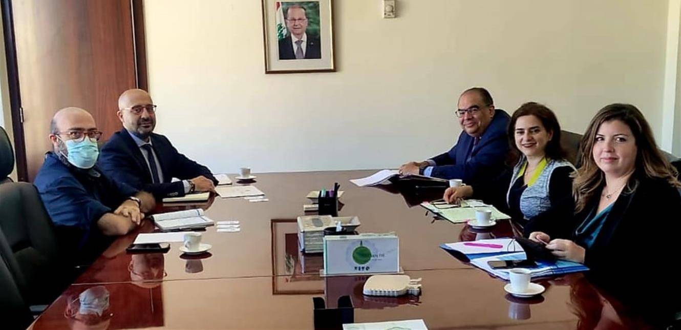 وزير البيئة التقى مدير صندوق النقد الدولي والسفير الألماني