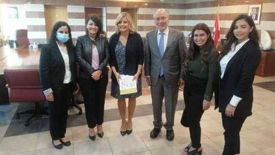 برامج الهيئة الوطنية لشؤون المرأة اللبنانية على طاولة البحث بين الحلبي وكلودين عون