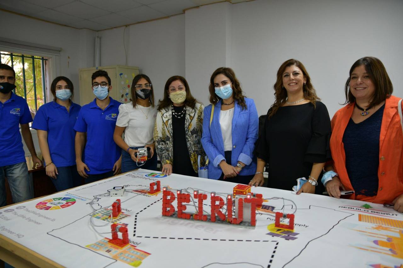 إطلاق مشروع REBUILD BEIRUT في مدرسة علي بن ابي طالب المقاصد