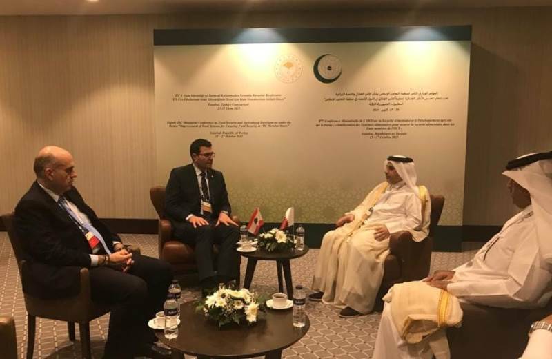 اجتماع لبناني قطري على هامش انعقاد المؤتمر

الوزاري لمنظمة التعاون الاسلامي في قطر