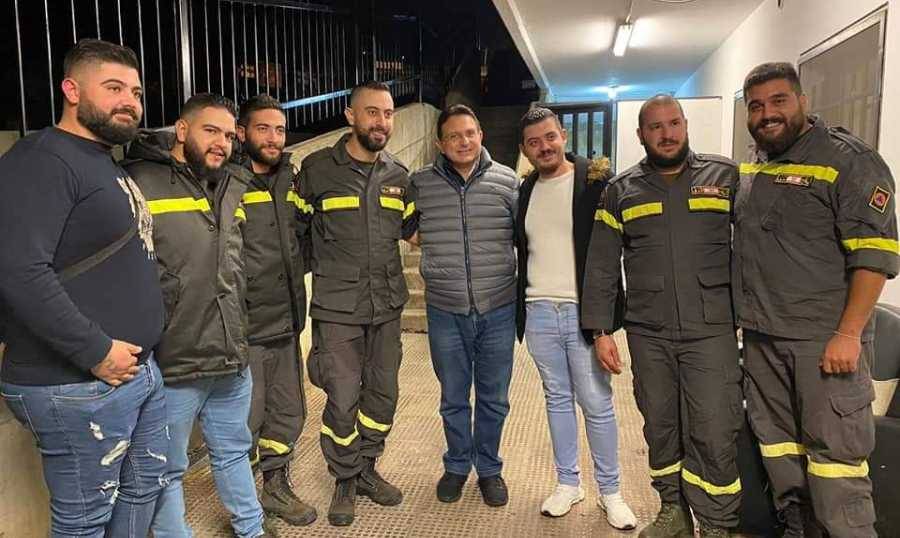 الخازن تفقد مركز الدفاع المدني في حراجل
