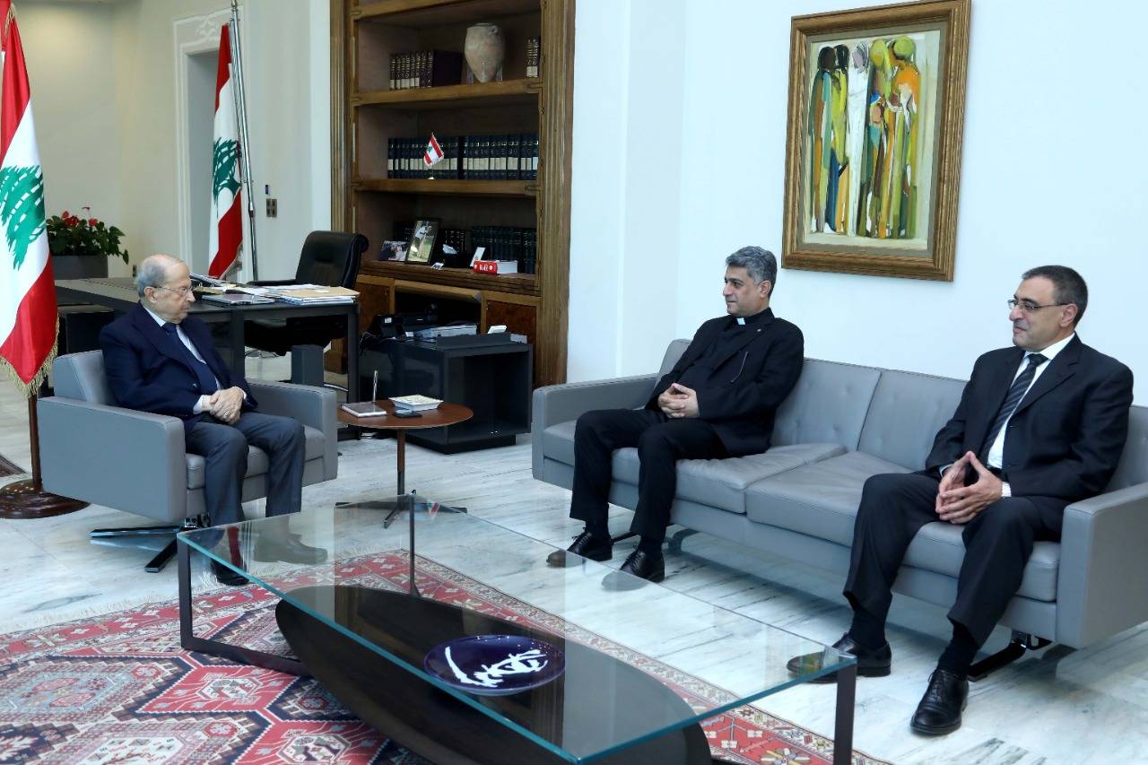 عون يستقبل الرئيس الاقليمي للآباء اللعازريين