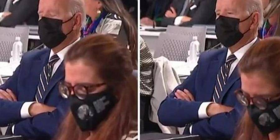 فيديو- بايدن يغفو خلال قمة المناخ