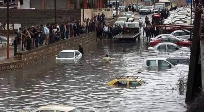 فيضانات كبيرة تضرب محافظة أربيل