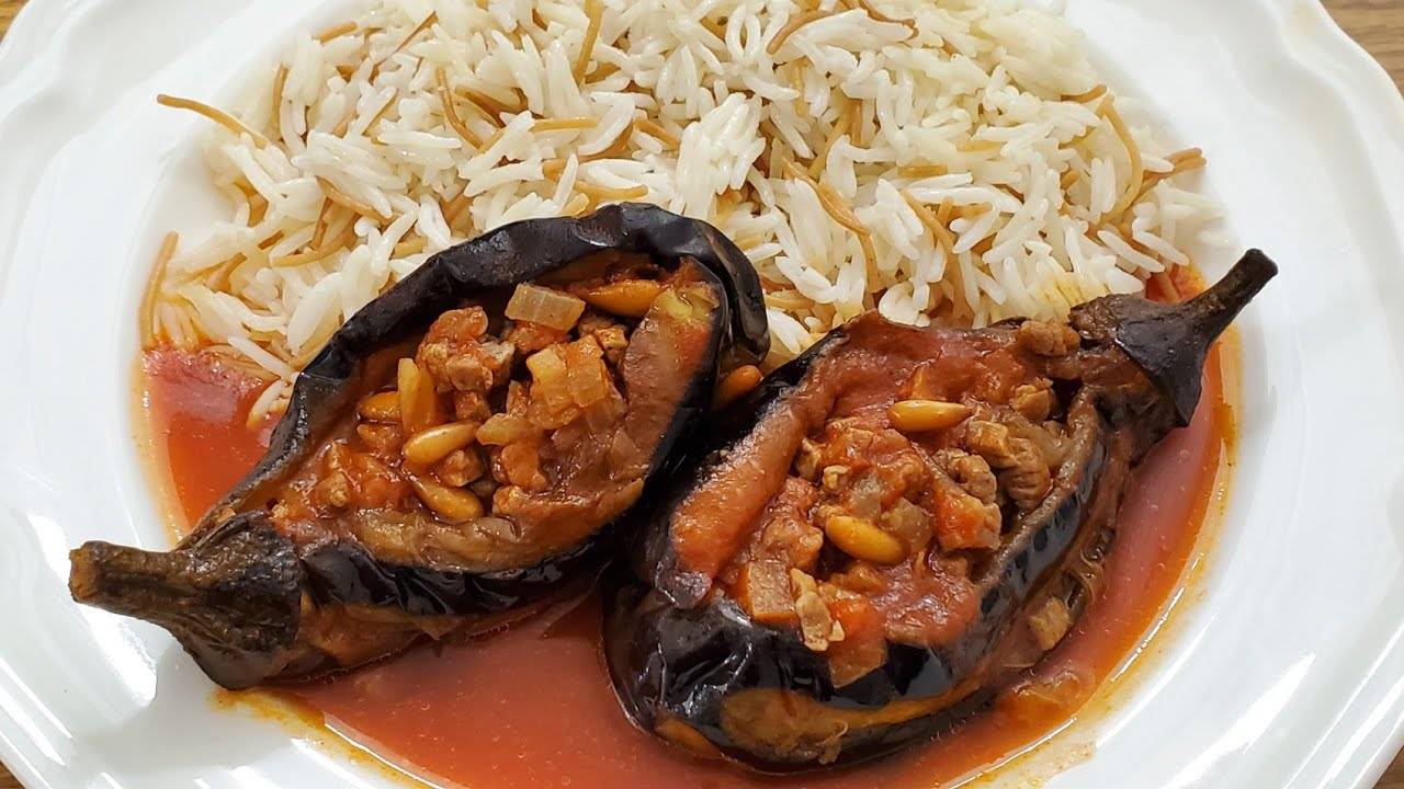 طريقة عمل شيخ المحشي بالباذنجان