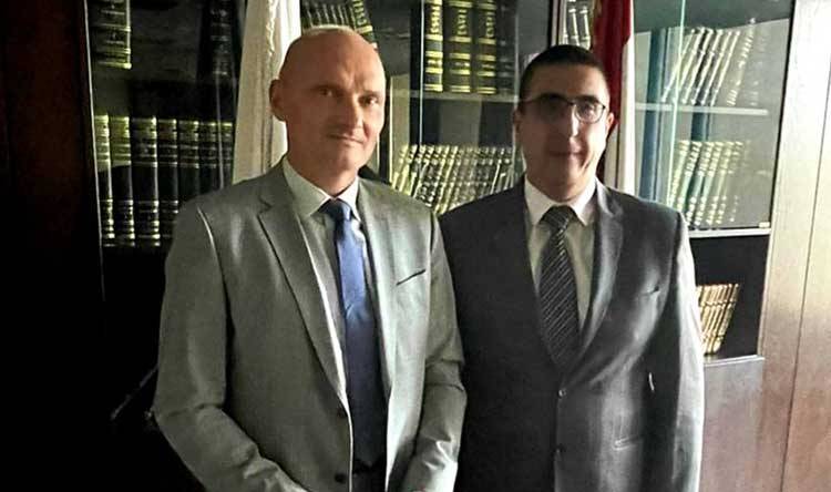 التعاون الاجتماعي محور مباحثات الحجار مع رئيس قسم التعاون الاقتصادي في السفارة الألمانية