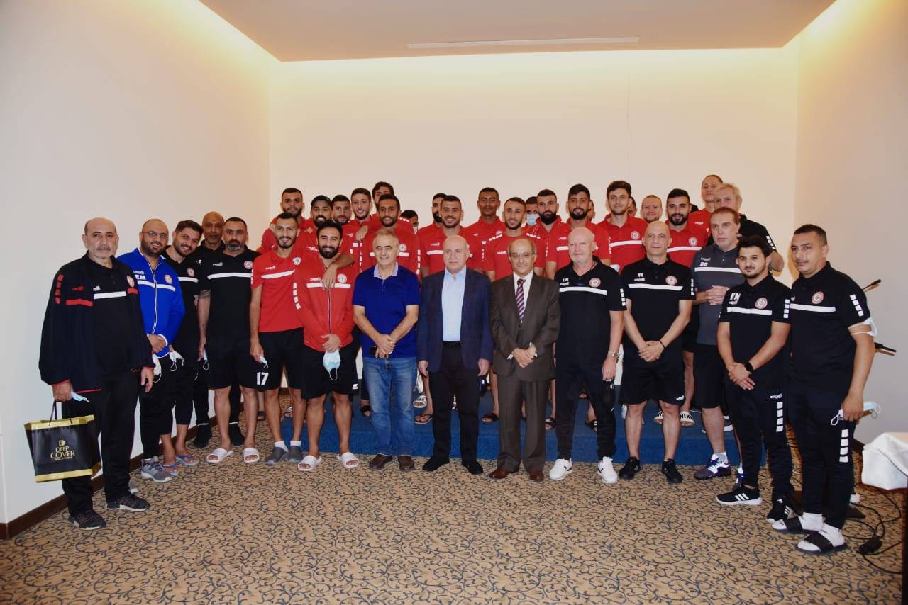 وزير الشباب والرياضة زار منتخب لبنان ناقلا تحيات الحكومة