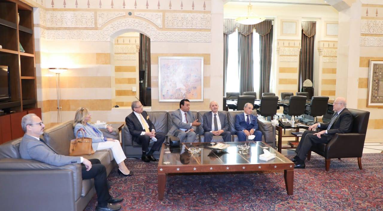 وفد من اتحاد المحامين العرب في ضيافة ميقاتي
