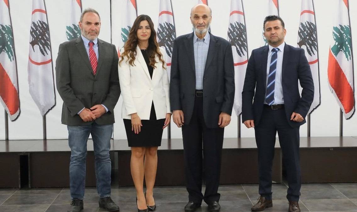 جعجع التقى وفد المؤتمر الدائم للفدرالية ورئيس المركز السويسري لدعم الديموقراطية