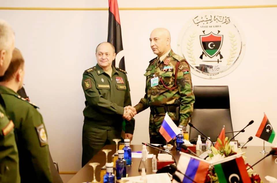وفد عسكري روسي في ليبيا