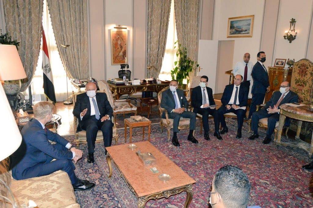 شكري يستقبل مبعوث الأمم المتحدة إلى اليمن