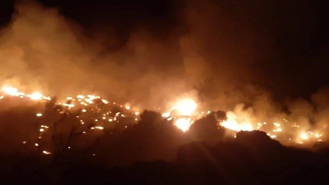 تجدد حريق بشامون والعمل جار على إخماده..