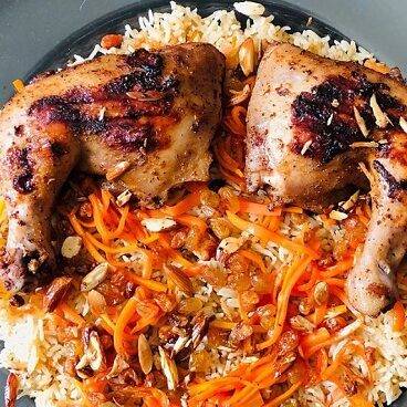 طريقة عمل الأرز البخاري بالدجاج والجزر