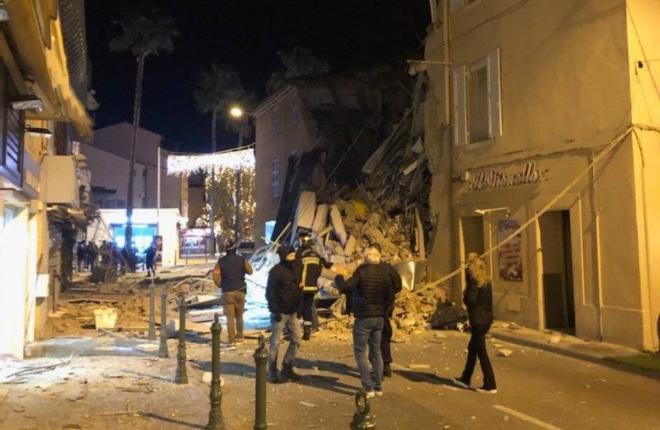 انهيار مبنى في فرنسا جراء انفجار
