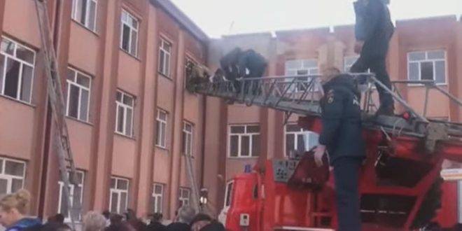 إجلاء أكثر من 500 طفل من مدرسة في روسيا بسبب حريق