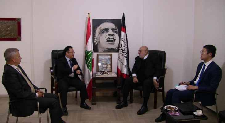 حمدان إستقبل السفير الصيني: نشدد على دعمكم الاقتصادي والاجتماعي والعسكري