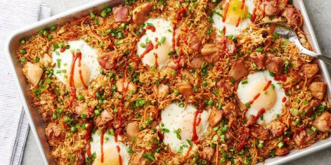 طريقة تحضير الدجاج مع الأرز المقلي