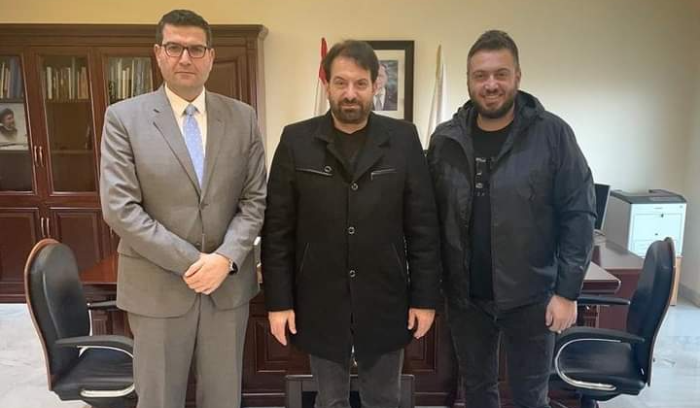 وزير الزراعة استقبل الفنان محمد اسكندر ونجله