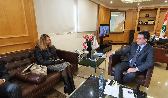 حمية يستقبل السفيرة الإيطالية للبحث في العلاقات الثنائية