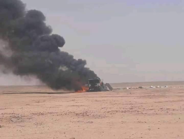 الطيران المغربي يقصف شاحنة تابعة للبوليساريو