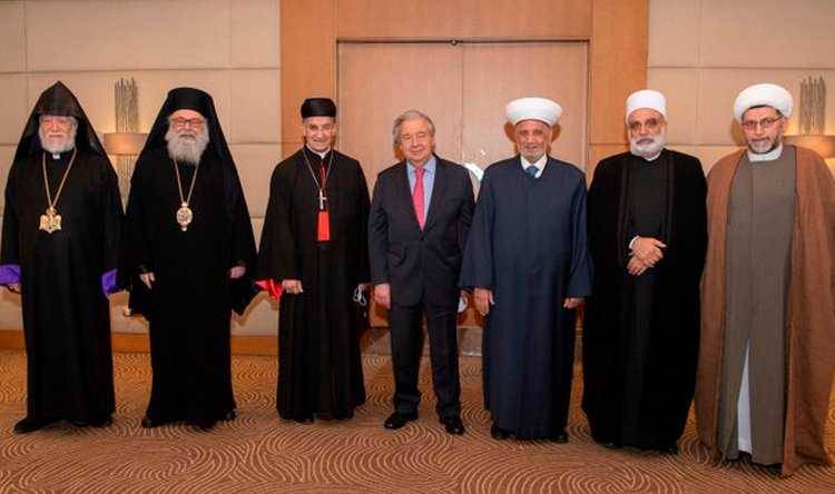 غوتيريش يلتقي القادة الروحيين