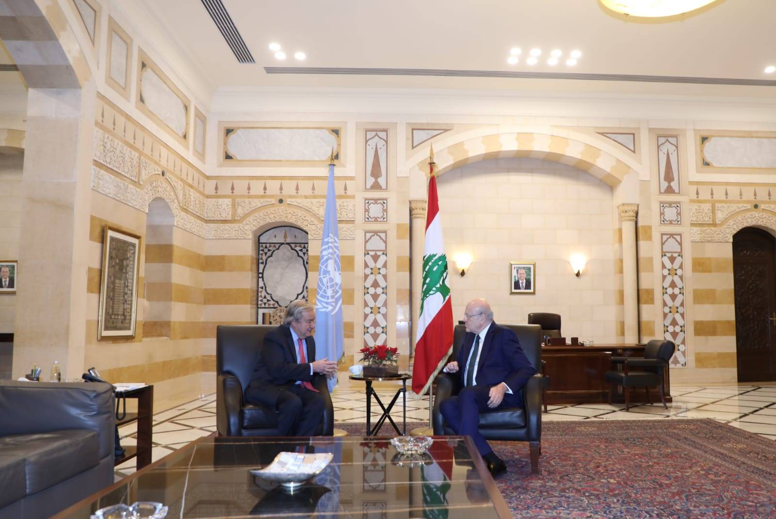 ميقاتي: لبنان ملتزم بسياسة النأي بالنفس عن أي خلاف بين الدول العربية.. غوتيريش: حصلت على ضمانات بأن الانتخابات ستجري في موعدها