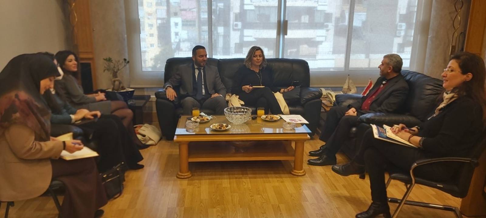 بيرم بحث مع كلودين عون ووفد من البنك الدولي في تعديل قانون العمل