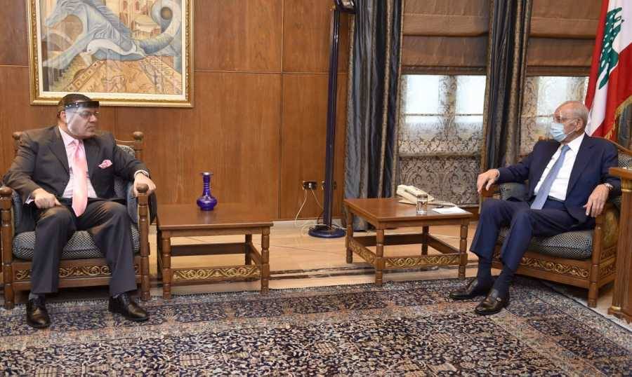 بري يتلقى برقية تهنئة من الرئيس المصري