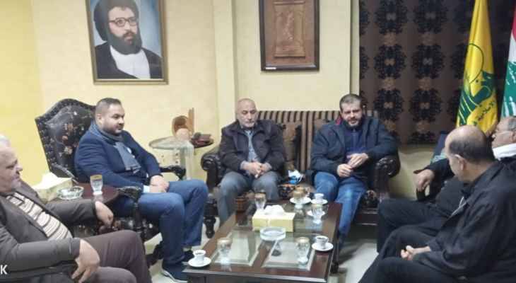 حزب الله عرض أوضاع المخيمات
مع وفد "الجبهة الديموقراطيّة"